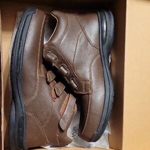 Oasis Rich Brown Leather Slip-On Loafers